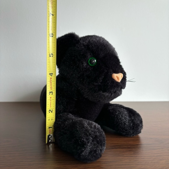1992 K & M Black Jaguar Plush Toy Cat - Picture 6 of 7